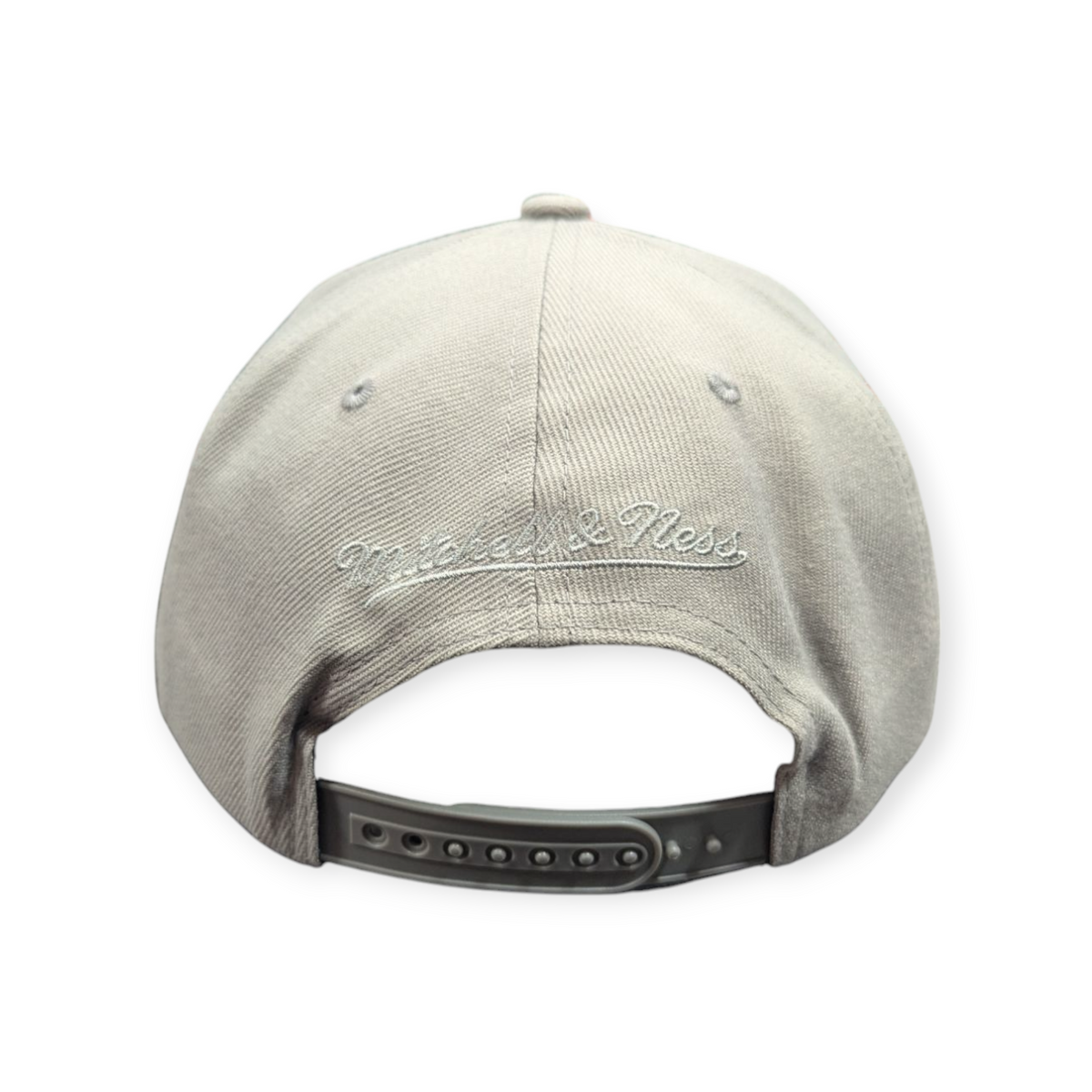 Brooklyn Nets Mitchell & Ness Tonal Eclipse Snapback Hat- Gray product image 2, provided for visual reference and product