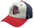Mens Chicago Blackhawks Zephyr NHL Patriot Staple Adjustable hat product image 1, provided for visual reference and product