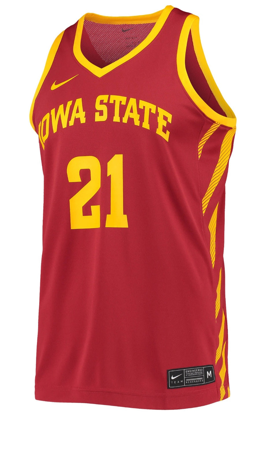 Iowa State Cyclones Nike Replica #21 Basketball Jersey – Maroon for Men product image 1, provided for visual reference and