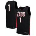 Gonzaga Bulldogs Nike Replica Basketball Jersey - Black product image 1, provided for visual reference and product detail