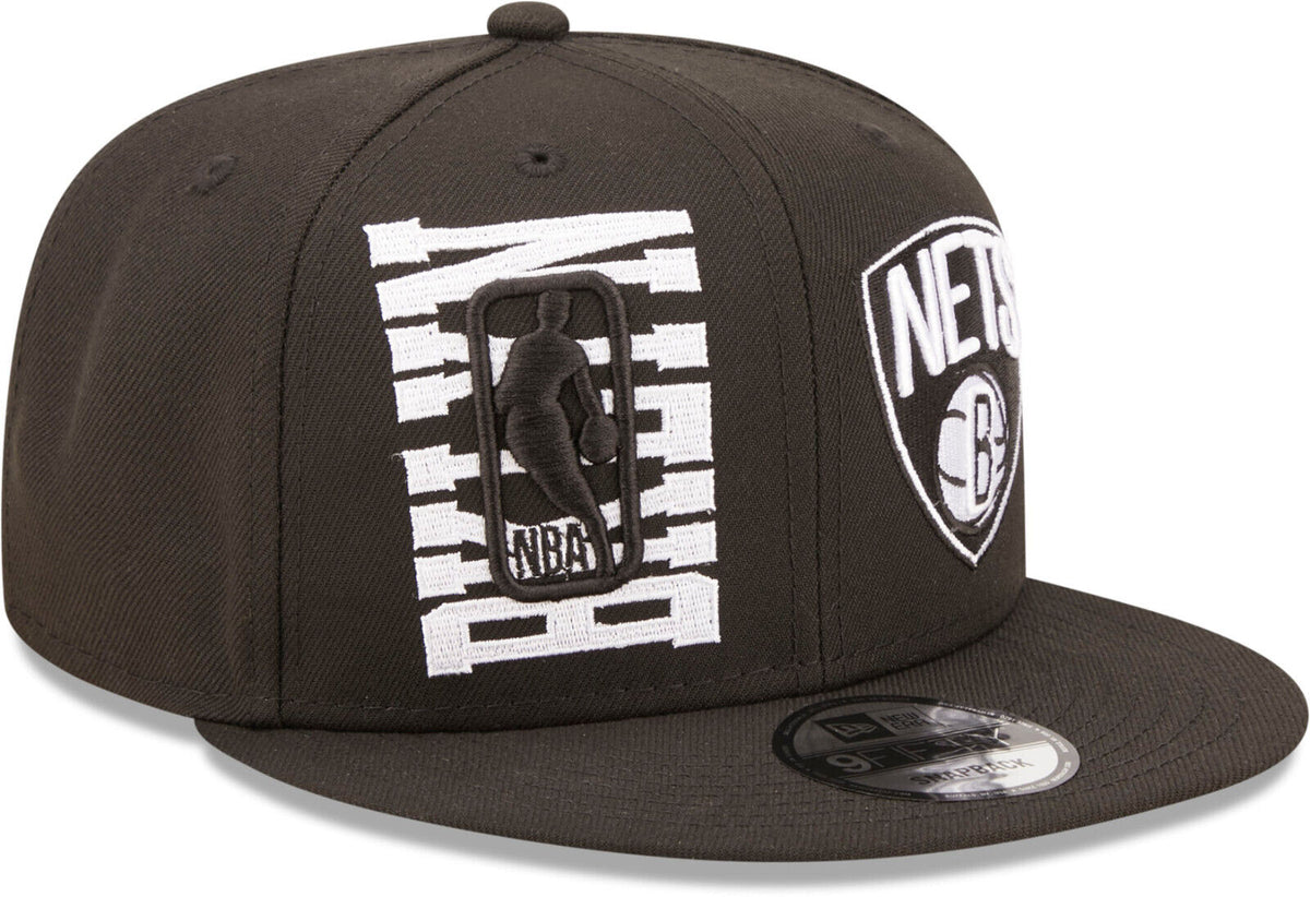 Brooklyn Nets New Era Black 2022 NBA Draft 9FIFTY Snapback Hat product image 3, provided for visual reference and product