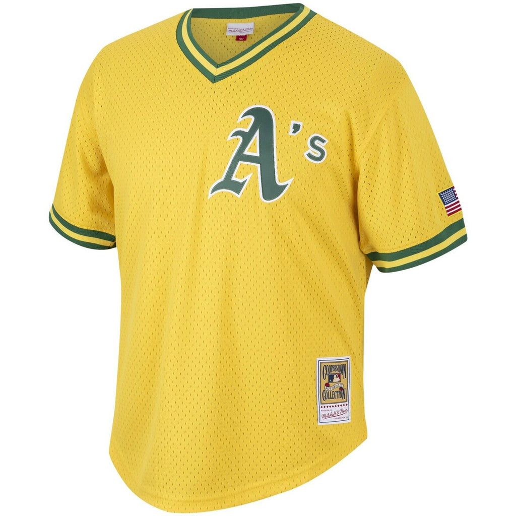 Mitchell & Ness Oakland Athletics Mark McGwire 1990 Cooperstown Collection Authentic Practice Jersey - Yellow product image