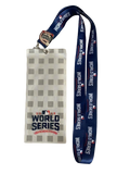 Chicago Cubs 2016 World Series Ticket lanyard with I was there pin product image 1, provided for visual reference and
