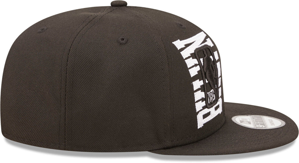 Brooklyn Nets New Era Black 2022 NBA Draft 9FIFTY Snapback Hat product image 5, provided for visual reference and product