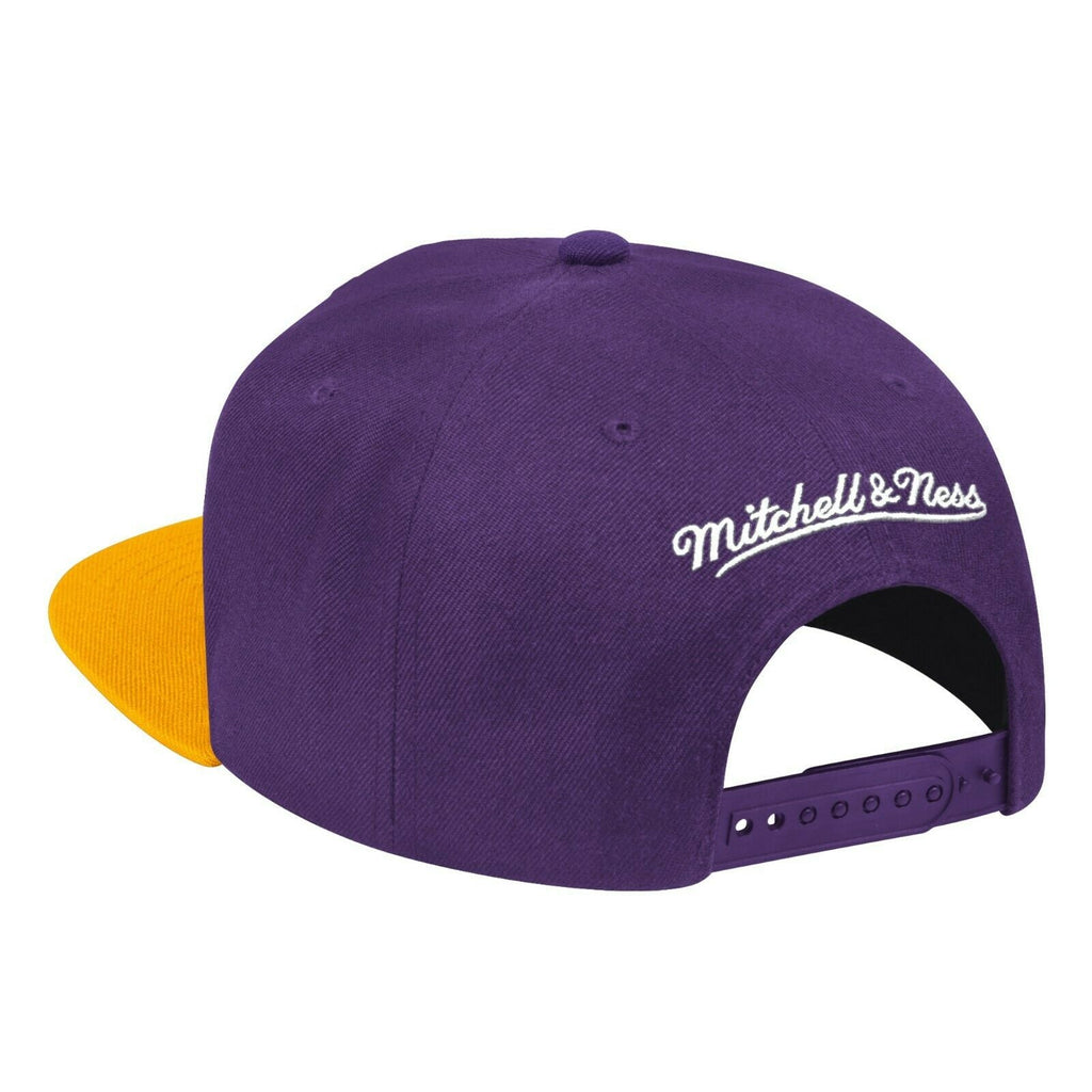 Los Angeles Lakers 1988 NBA Finals Side Patch 2 Tone Purple/ Gold Mitchell & Ness Snapback Hat product image 3, provided for