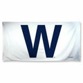 Chicago Cubs "W" Beach Towel 30" X 60" product image 1, provided for visual reference and product detail review