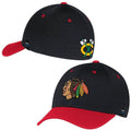 Chicago Blackhawks Team Color Structured Flex Fit Hat product image 1, provided for visual reference and product detail