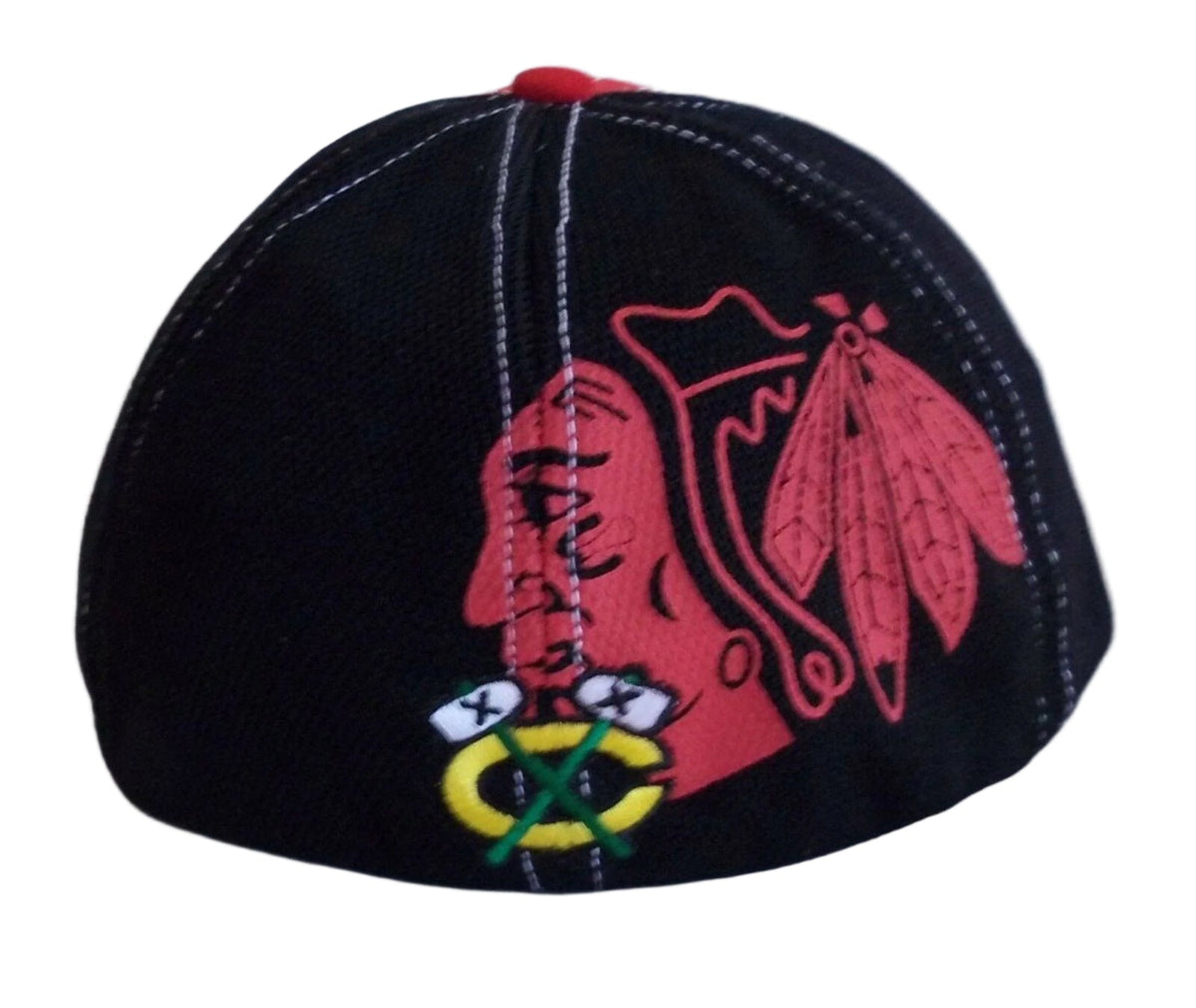 Chicago Blackhawks '47 NHL Brand Game Time Reversal Stretch Fit Hat product image 2, provided for visual reference and