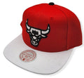 Mitchell & Ness Chicago Bulls NBA Cardinal Red 2 Tone Adjustable Snapback Hat for Men product image 1, provided for visual