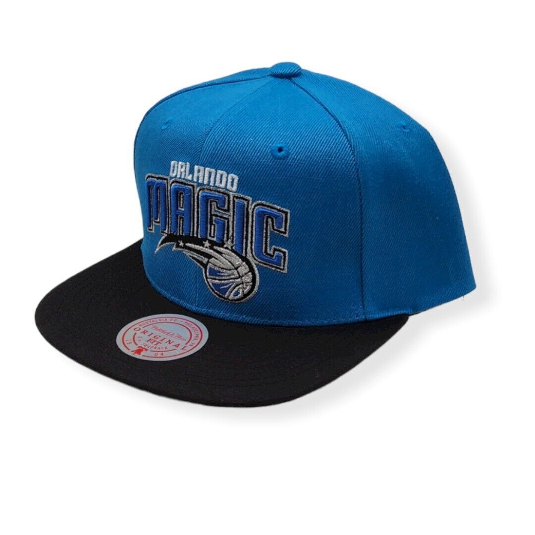 Orlando Magic NBA Core Basic Blue/Black Mitchell & Ness Snapback Hat for Men product image 3, provided for visual reference