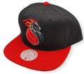 Detroit Pistons Mitchell & Ness HWC Black Snapback Hat for Men product image 1, provided for visual reference and product