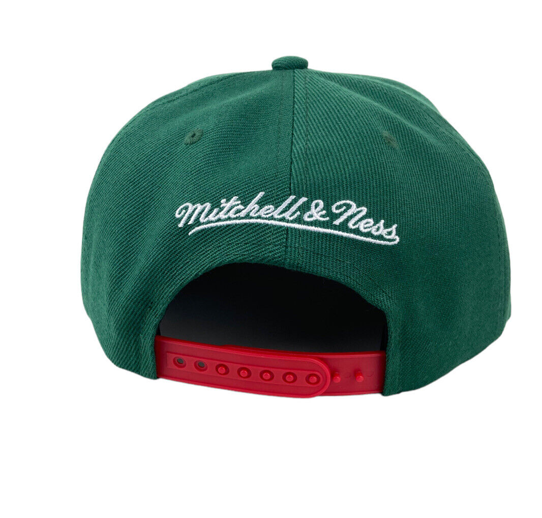 Seattle Supersonics NBA Core Basic 2 Tone Green/Maroon HWC Mitchell & Ness Snapback Hat for Men product image 3, provided
