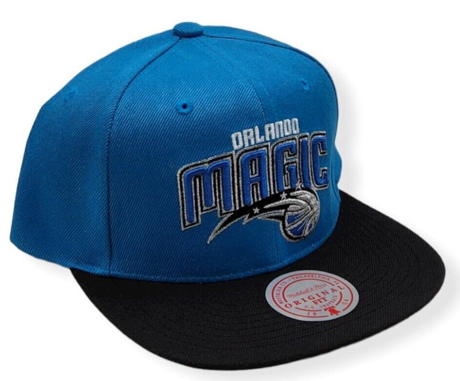 Orlando Magic NBA Core Basic Blue/Black Mitchell & Ness Snapback Hat for Men product image 1, provided for visual reference
