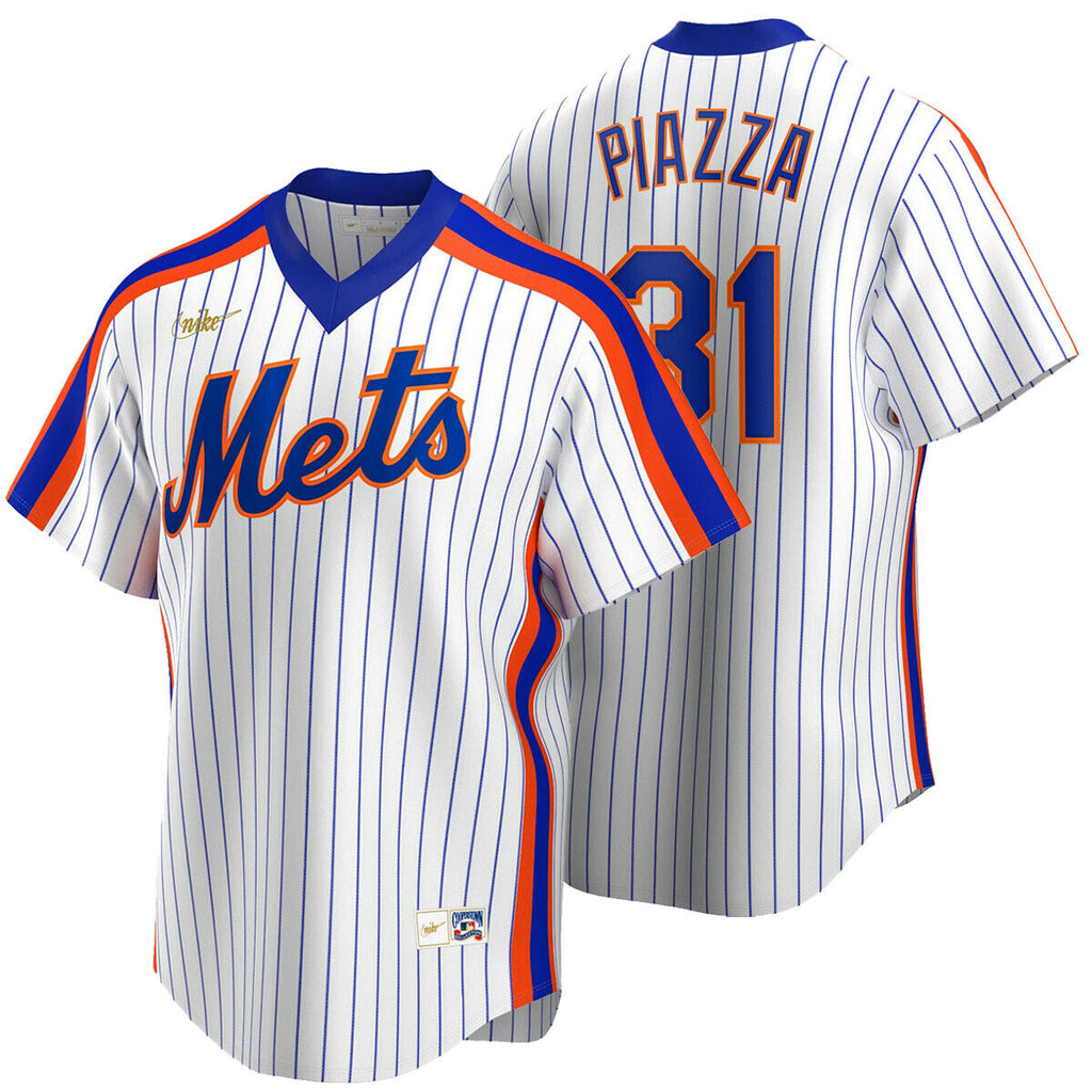 Men’s Nike Mike Piazza New York Mets Cooperstown Collection Royal Pinstripe Replica Jersey product image 1, provided for