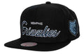 Memphis Grizzlies Team Script 2.0 Mitchell & Ness Snapback Hat product image 1, provided for visual reference and product
