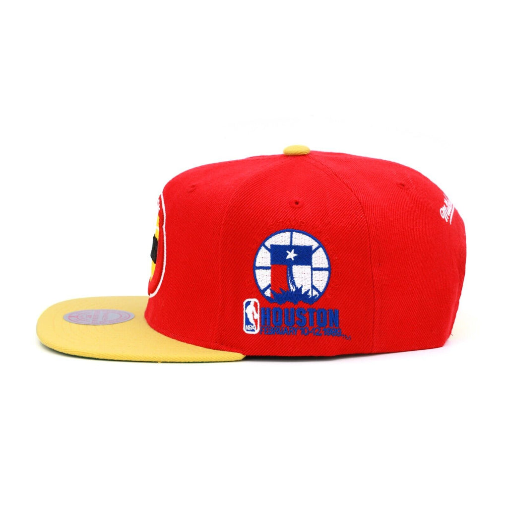 Houston Rockets NBA All Star Color HWC Mitchell & Ness Snapback Hat for Men product image 2, provided for visual reference