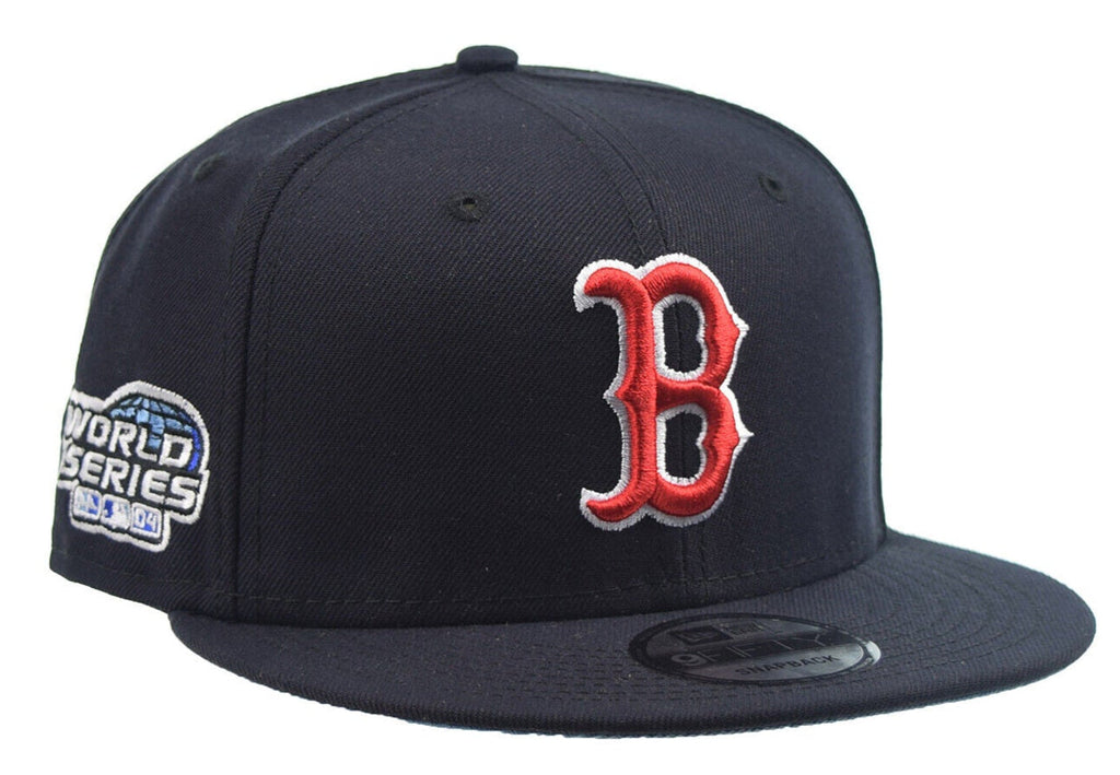 New Era Boston Red Sox Navy 2004 World Series 9FIFTY Snapback Adjustable Hat product image 1, provided for visual reference