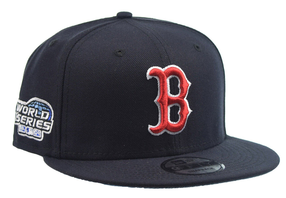 New Era Boston Red Sox Navy 2004 World Series 9FIFTY Snapback Adjustable Hat product image 1, provided for visual reference