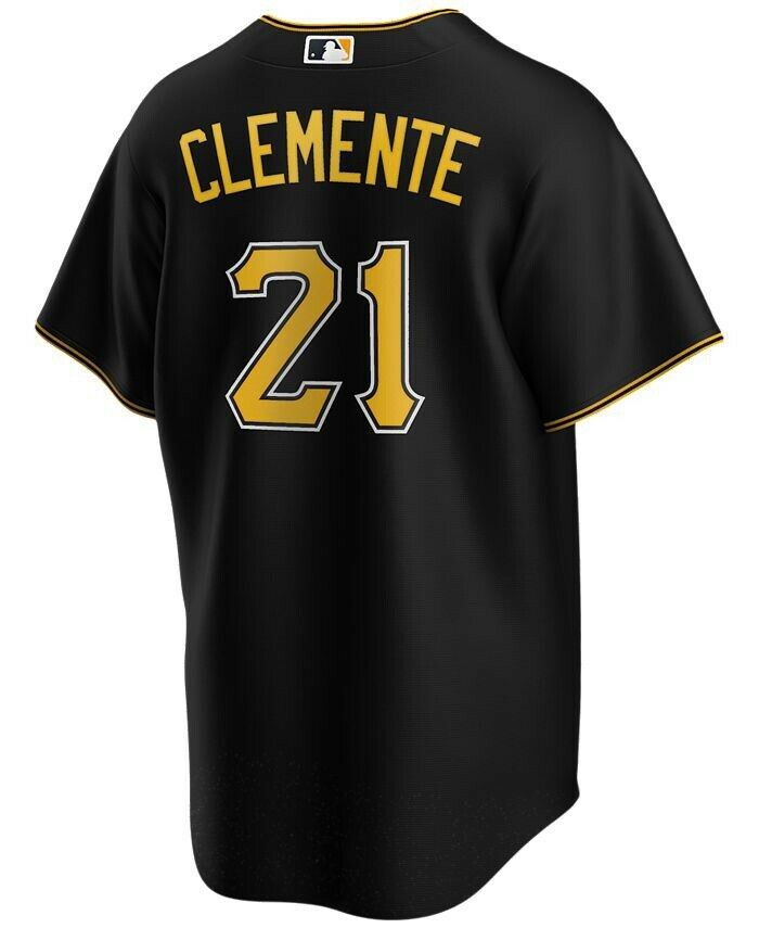 Pittsburgh Pirates Roberto Clemente Nike Black Alternate Replica Jersey for Men product image 3, provided for visual