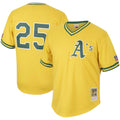 Mitchell & Ness Oakland Athletics Mark McGwire 1990 Cooperstown Collection Authentic Practice Jersey - Yellow product image