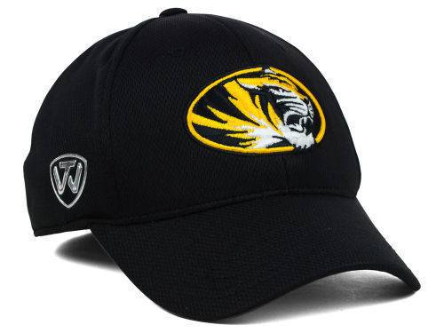 Missouri Tigers Top of the World Black Booster Memory Fit Hat product image 2, provided for visual reference and product