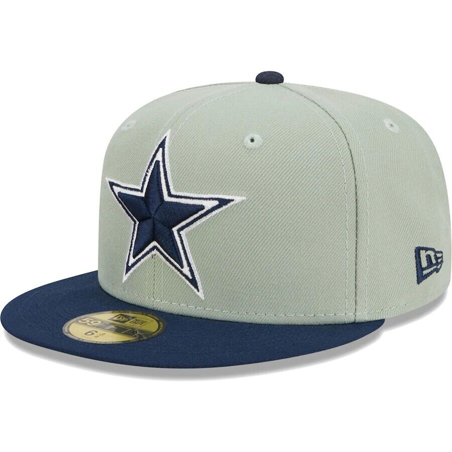 Dallas Cowboys NFL New Era Gray and Navy 59FIFTY Fitted Hat product image 1, provided for visual reference and product