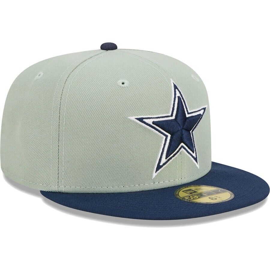 Dallas Cowboys NFL New Era Gray and Navy 59FIFTY Fitted Hat product image 3, provided for visual reference and product