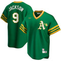 Reggie Jackson Oakland Athletics Nike Cooperstown Collection Player Jersey - Green product image 1, provided for visual