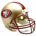 Riddell San Francisco 49ers 1996-2008 Gold VSR4 Mini Helmet product image 1, provided for visual reference and product