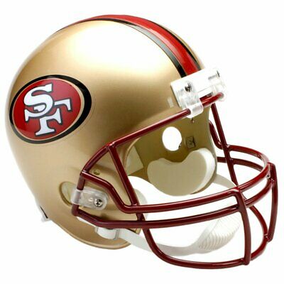 Riddell San Francisco 49ers 1996-2008 Gold VSR4 Mini Helmet product image 1, provided for visual reference and product