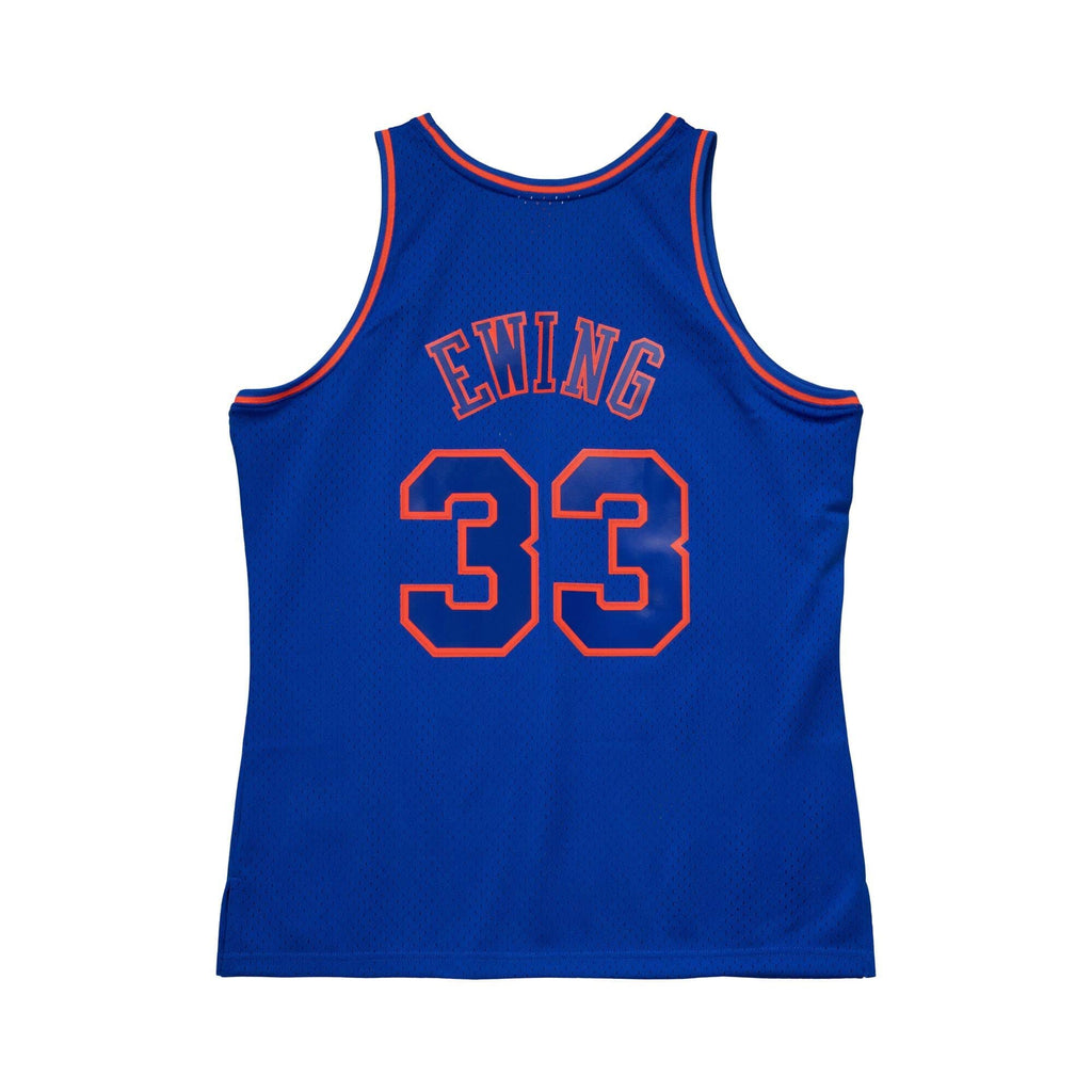 New York Knicks Patrick Ewing Mitchell & Ness Blue 1996-97 Hardwood Classics Swingman Jersey for Men product image 3,