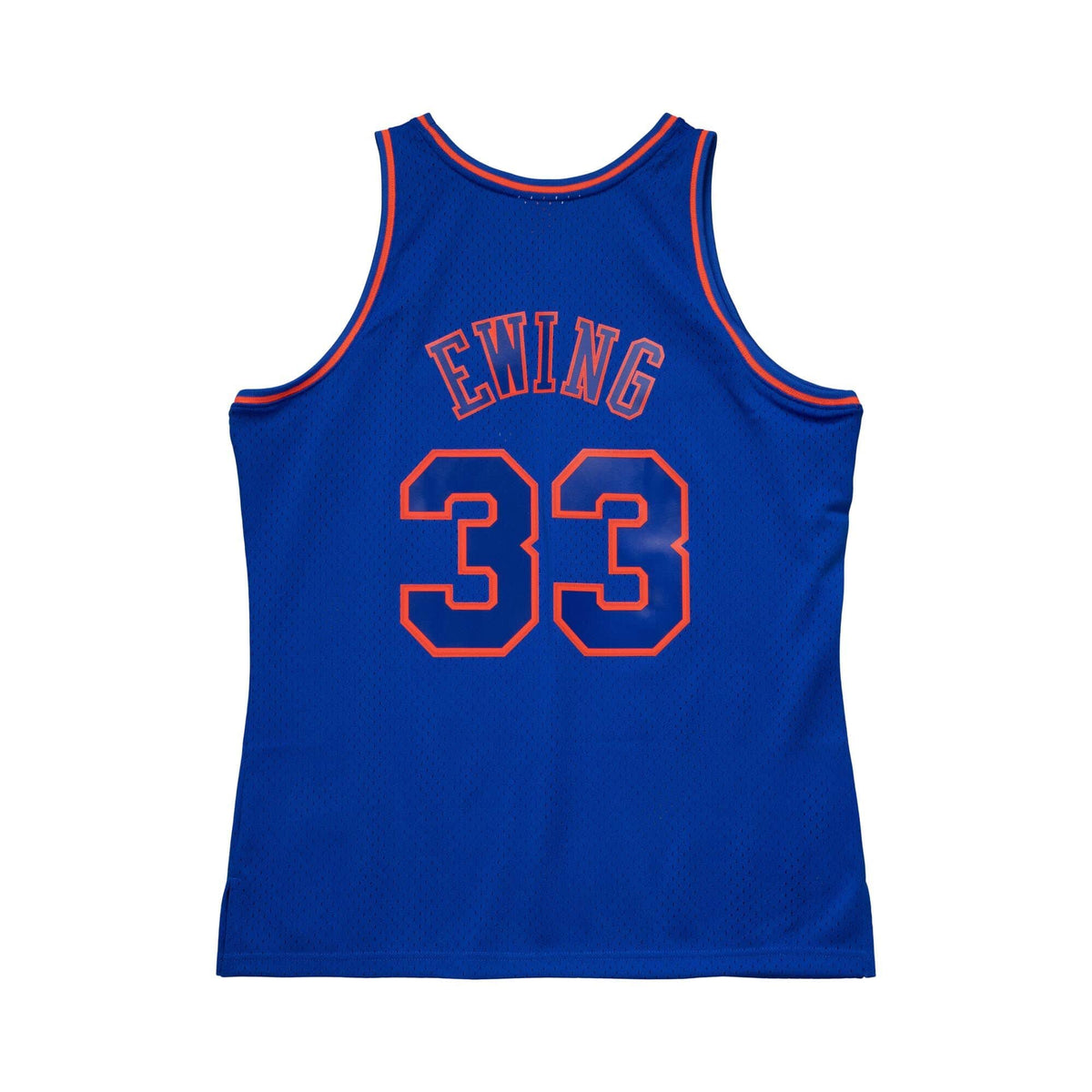 New York Knicks Patrick Ewing Mitchell & Ness Blue 1996-97 Hardwood Classics Swingman Jersey for Men product image 3,