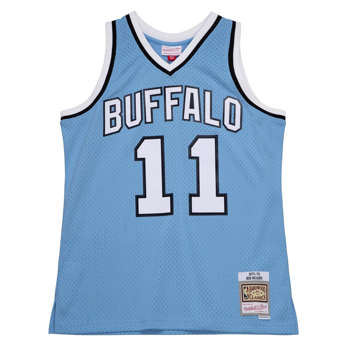 Buffalo Braves Bob Mcadoo Mitchell & Ness Blue 1975-76 Hardwood Classics Swingman Jersey for Men product image 2, provided
