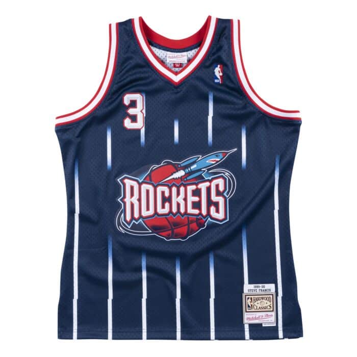 Houston Rockets Steve Francis Mitchell & Ness Navy 1999-2000 Hardwood Classics Swingman Jersey for Men product image 2,