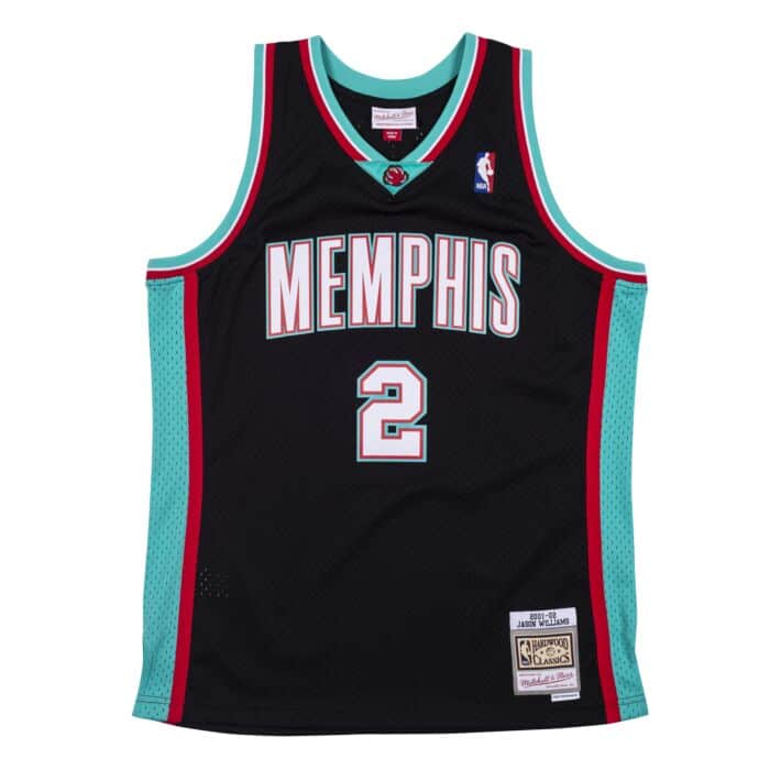 Memphis Grizzlies Jason Williams Mitchell & Ness Black 2001-02 Hardwood Classics Swingman Jersey for Men product image 2,