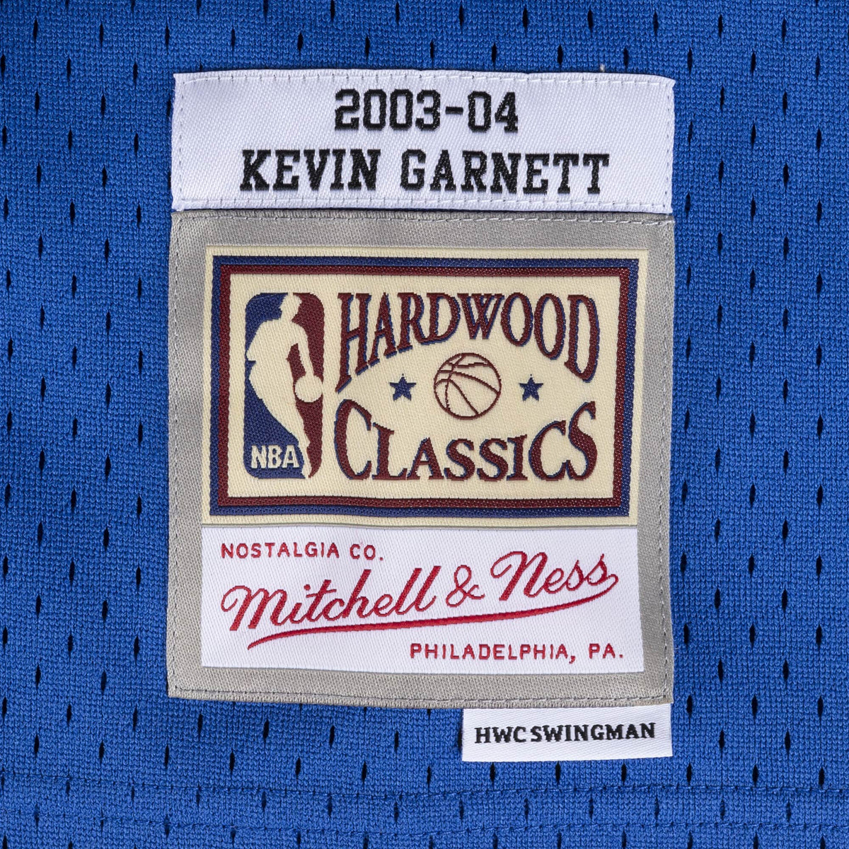 Minnesota Timberwolves Kevin Garnett Mitchell & Ness Blue 2003-04 Hardwood Classics Swingman Player Jersey for Men product