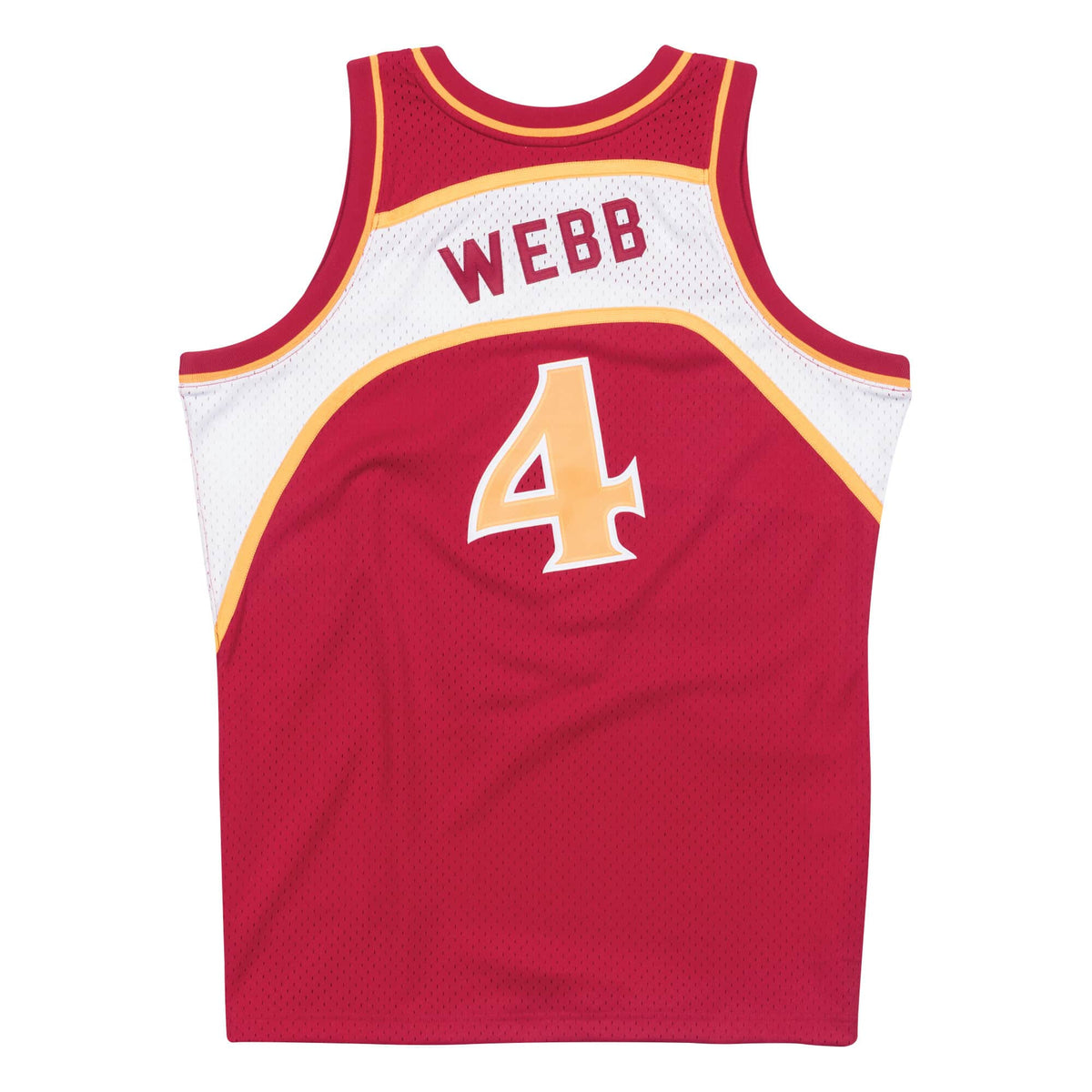 Atlanta Hawks Spud Webb Mitchell & Ness Red 1986-87 Hardwood Classics Swingman Jersey for Men product image 3, provided for