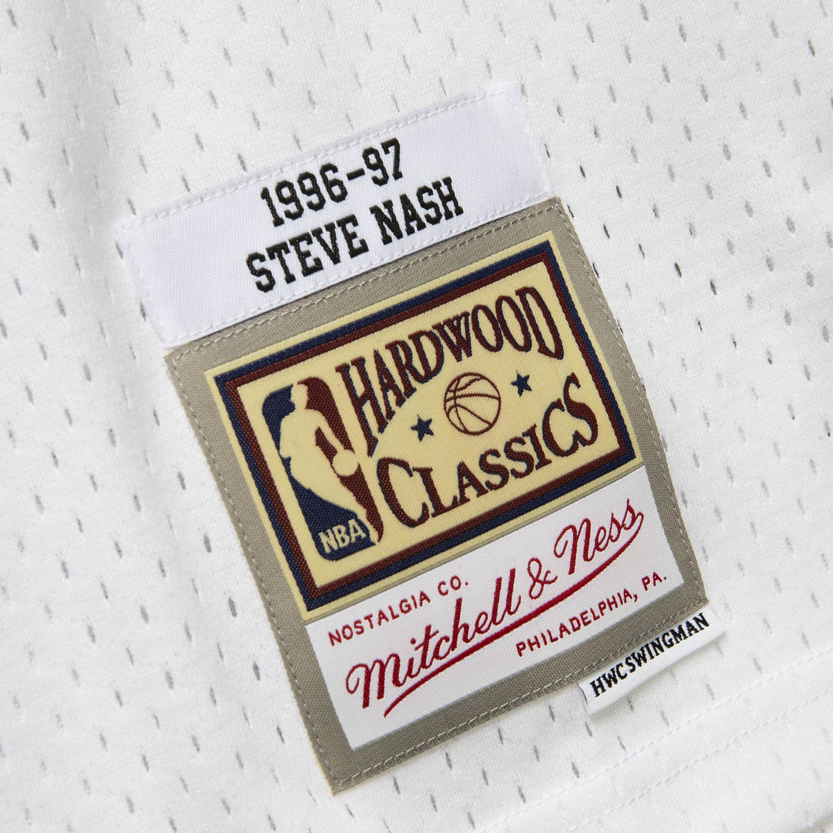 Phoenix Suns Steve Nash Mitchell & Ness White 1996-97 Hardwood Classics Swingman Jersey for Men product image 5, provided