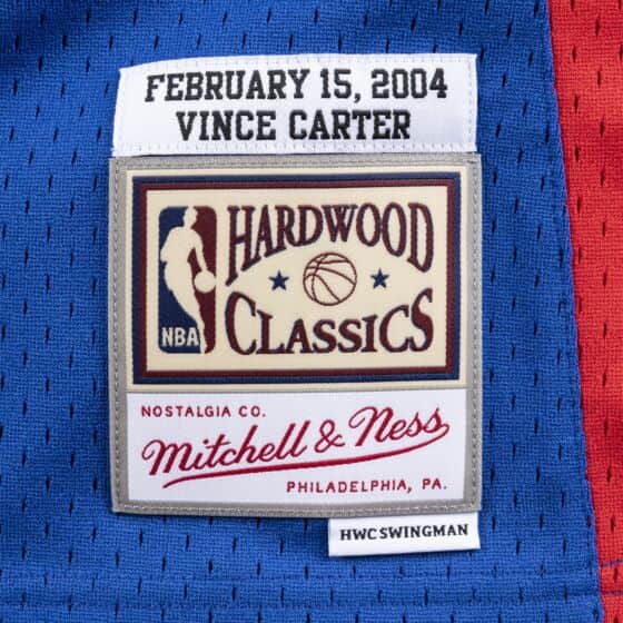 Vince Carter 2004 Eastern Conference All Star Mitchell & Ness Blue Hardwood Classics Swingman Jersey for Men product image