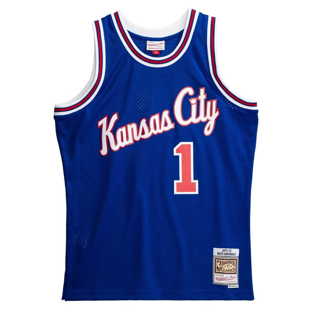 Kansas City Kings Nate Archibald 1975-76 Royal Mitchell & Ness NBA Men Hardwood Classic Swingman Jersey for Men product