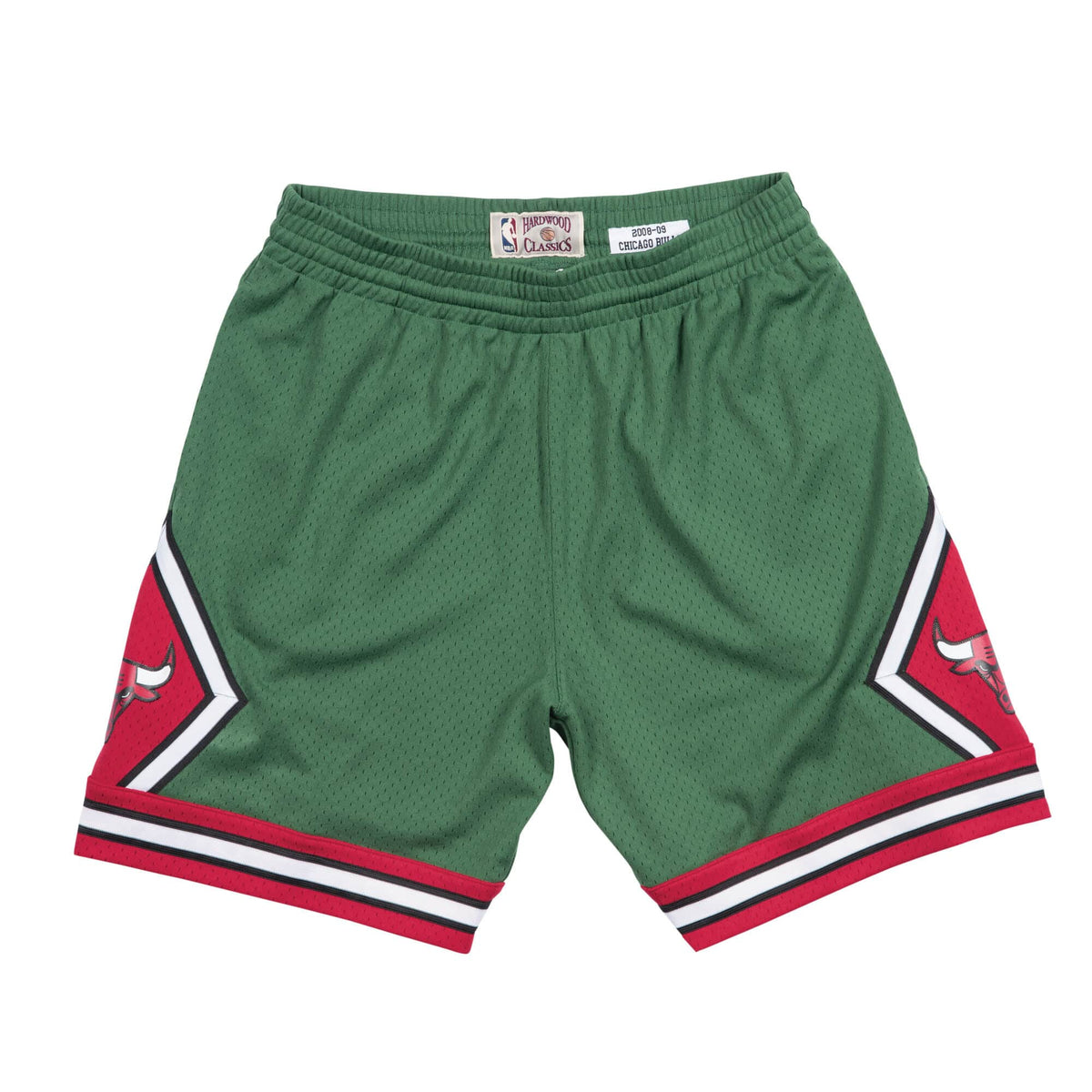 Chicago Bulls Mitchell & Ness Green 2008-2009 Hardwood Classics Swingman Shorts for Men product image 1, provided for visual