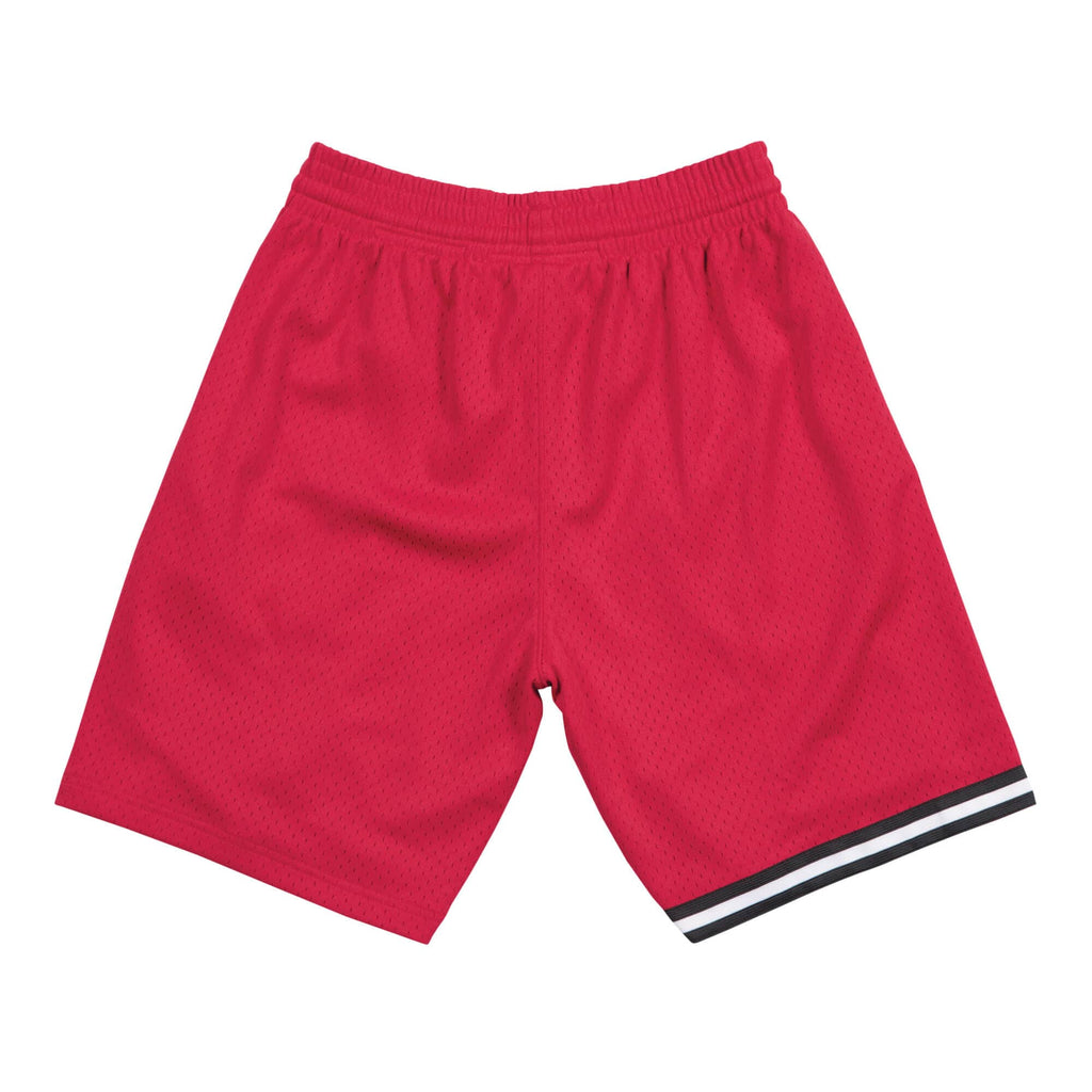 Miami Heat Mitchell and Ness Hardwood Classics Red 1996-97 Swingman Shorts for Men product image 3, provided for visual