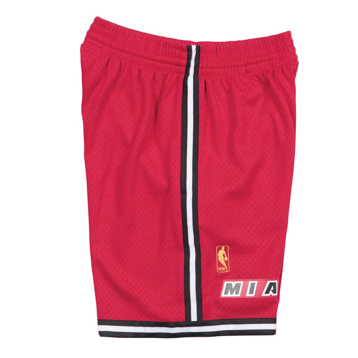 Miami Heat Mitchell and Ness Hardwood Classics Red 1996-97 Swingman Shorts for Men product image 2, provided for visual