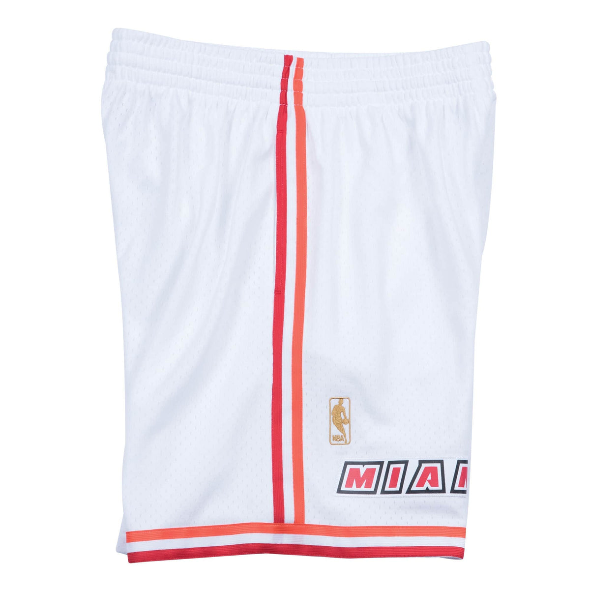 Miami Heat Mitchell and Ness Hardwood Classics White 1996-97 Swingman Shorts for Men product image 2, provided for visual