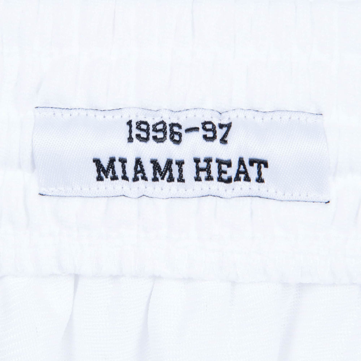 Miami Heat Mitchell and Ness Hardwood Classics White 1996-97 Swingman Shorts for Men product image 4, provided for visual