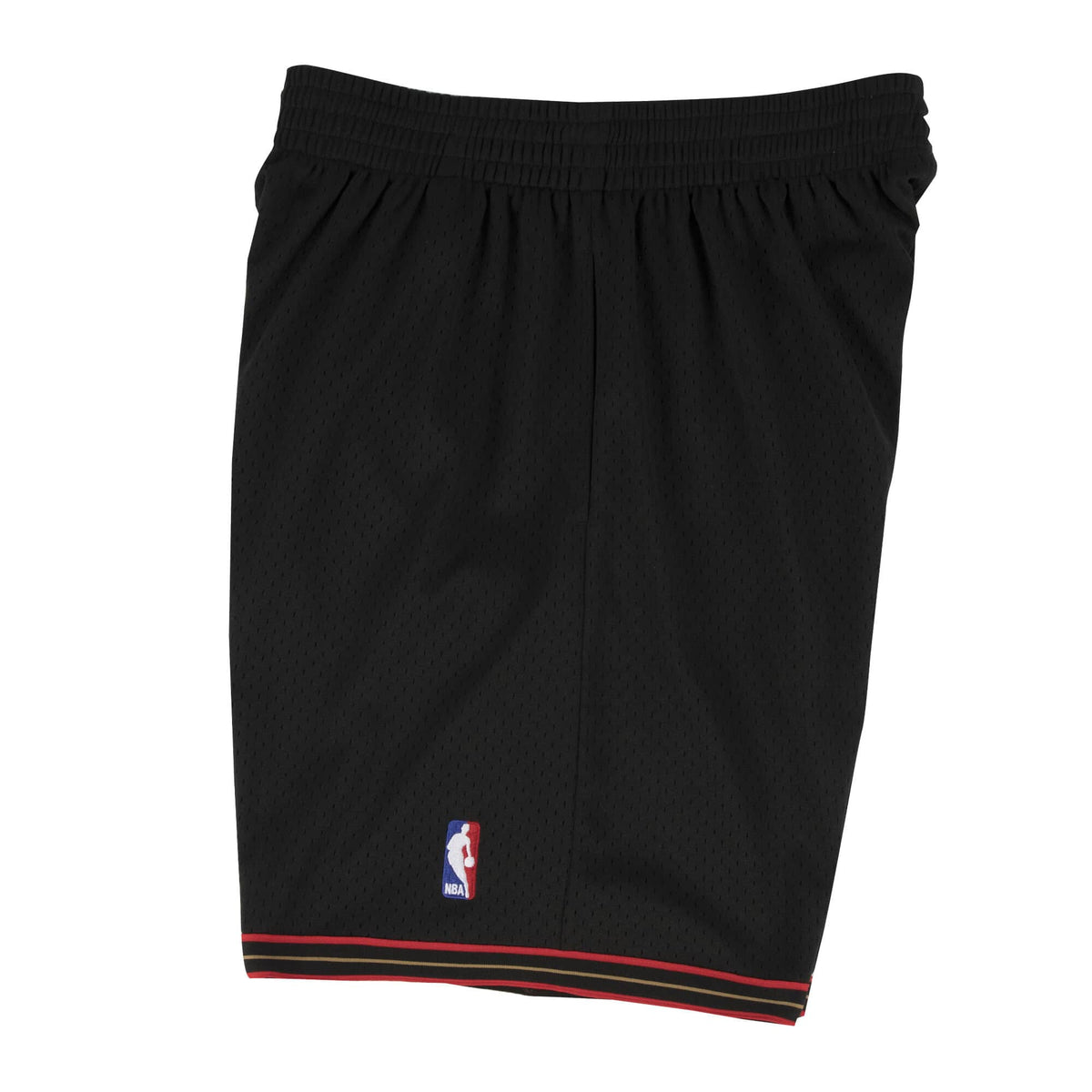 Philadelphia 76ers Mitchell and Ness Hardwood Classics Black 2000-01 Swingman Shorts for Men product image 3, provided for