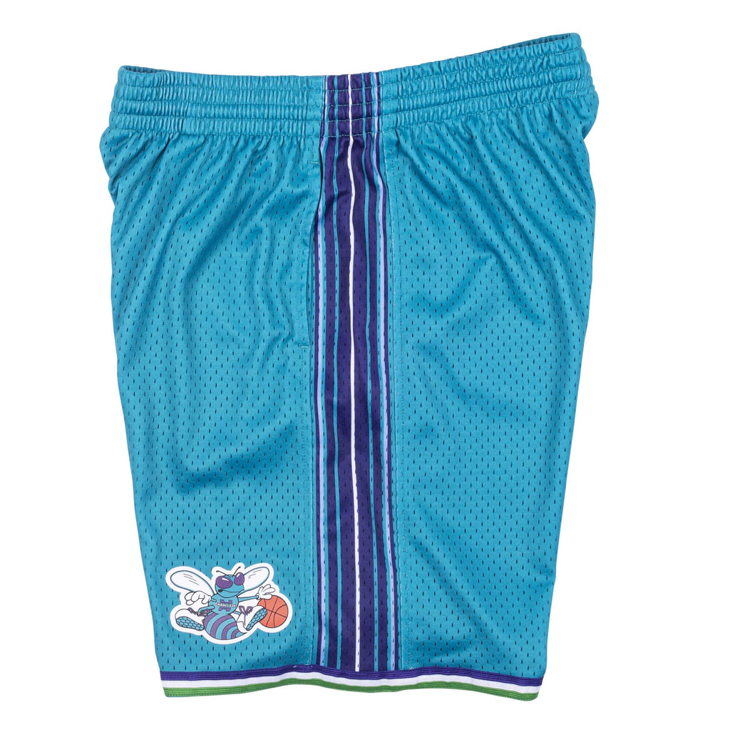 Charlotte Hornets Mitchell and Ness Hardwood Classics Teal 1999-2000 Swingman Shorts product image 3, provided for visual