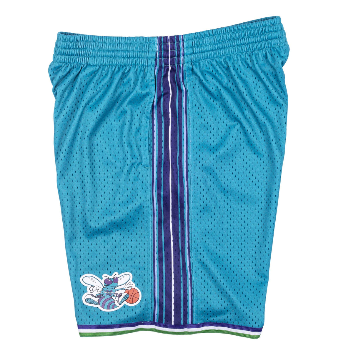 Charlotte Hornets Mitchell and Ness Hardwood Classics Teal 1999-2000 Swingman Shorts product image 3, provided for visual