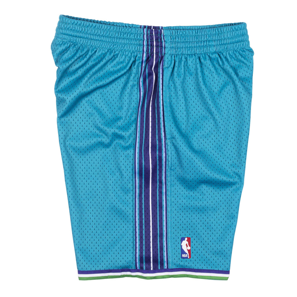 Charlotte Hornets Mitchell and Ness Hardwood Classics Teal 1999-2000 Swingman Shorts product image 5, provided for visual