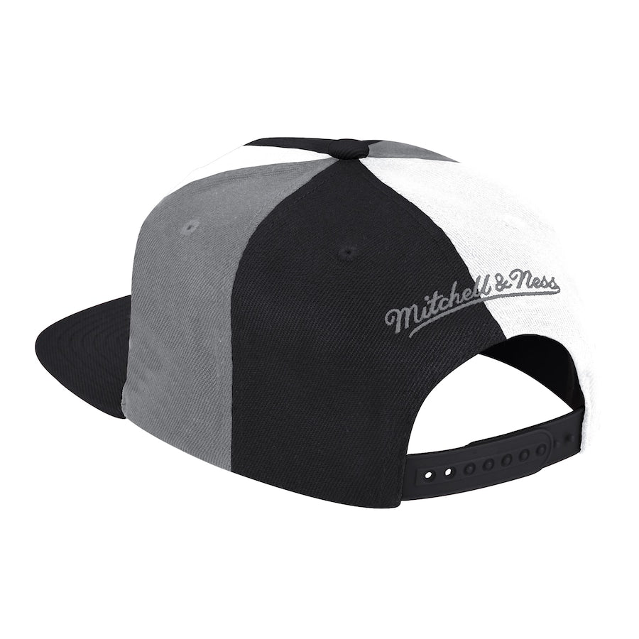 Brooklyn Nets Mitchell & Ness NBA Pinwheel Snapback Hat for Men product image 2, provided for visual reference and product